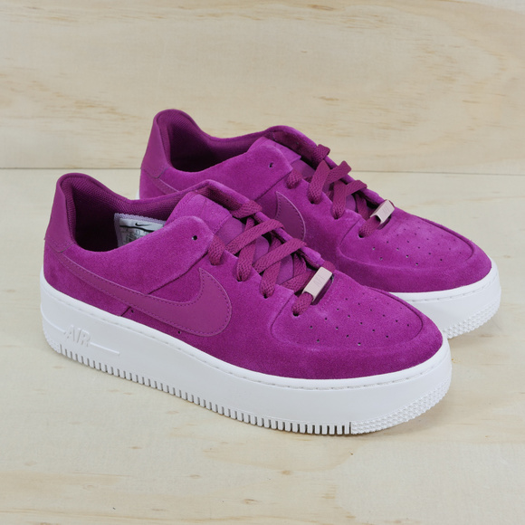 nike berry air force 1 sage trainers